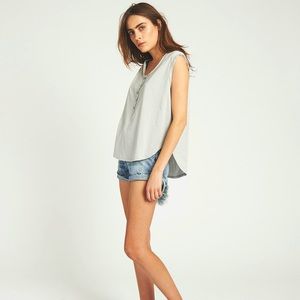 NWT! - One Teaspoon | Supima Diego Tank Grey